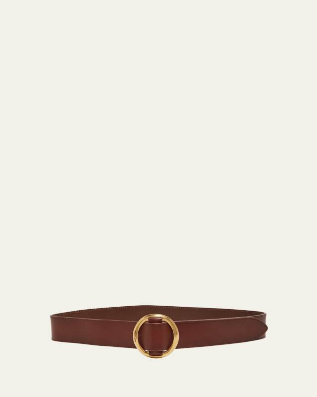 Vegetal Leather Buckle Belt